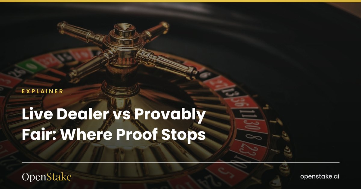 Live Dealer vs Provably Fair: Where Proof Stops