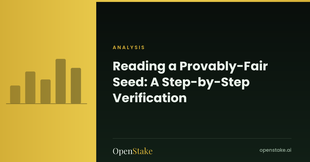 Reading a Provably-Fair Seed: A Step-by-Step Verification