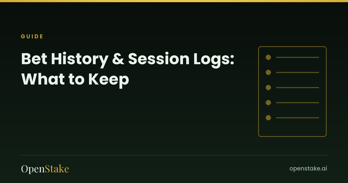 Bet History &amp; Session Logs: What to Keep