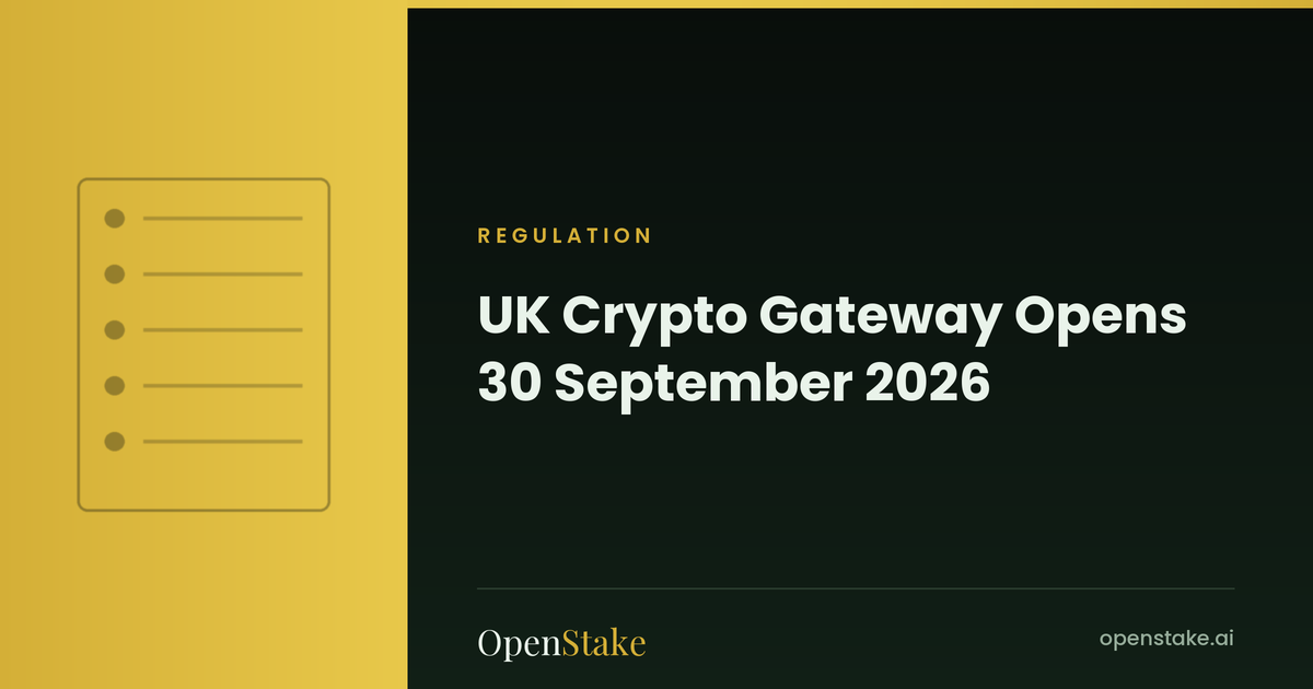 Timeline of the UK cryptoasset authorisation window
