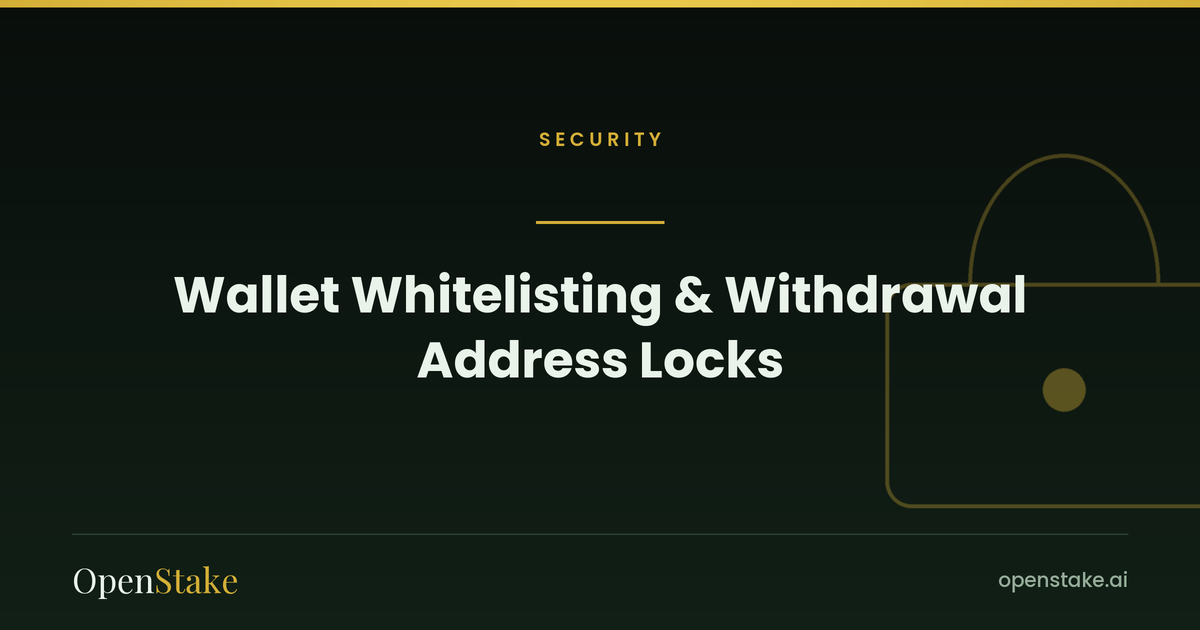 Wallet Whitelisting & Withdrawal Address Locks