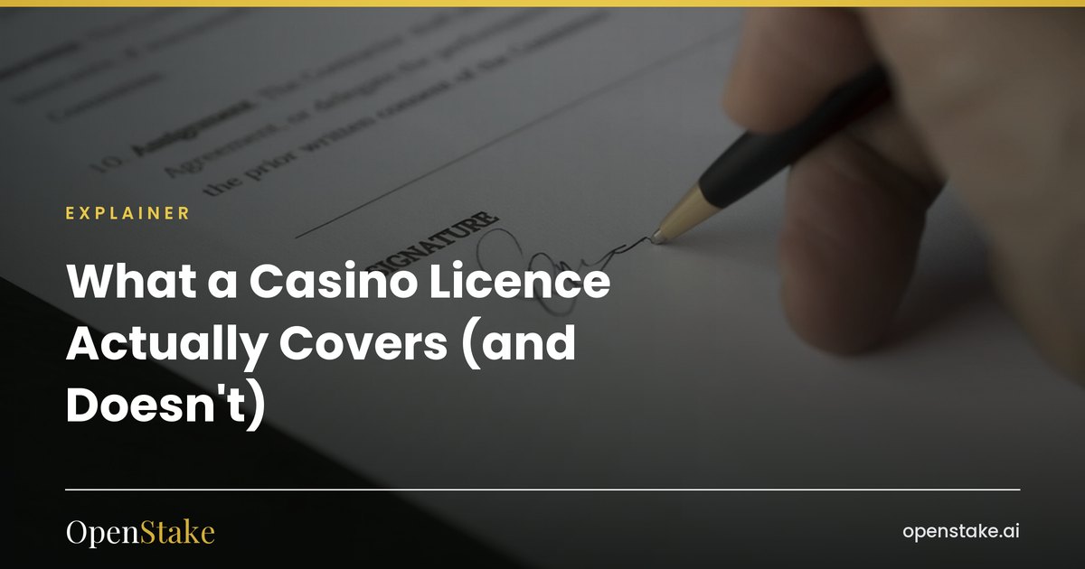 What a Casino Licence Actually Covers (and Doesn't)