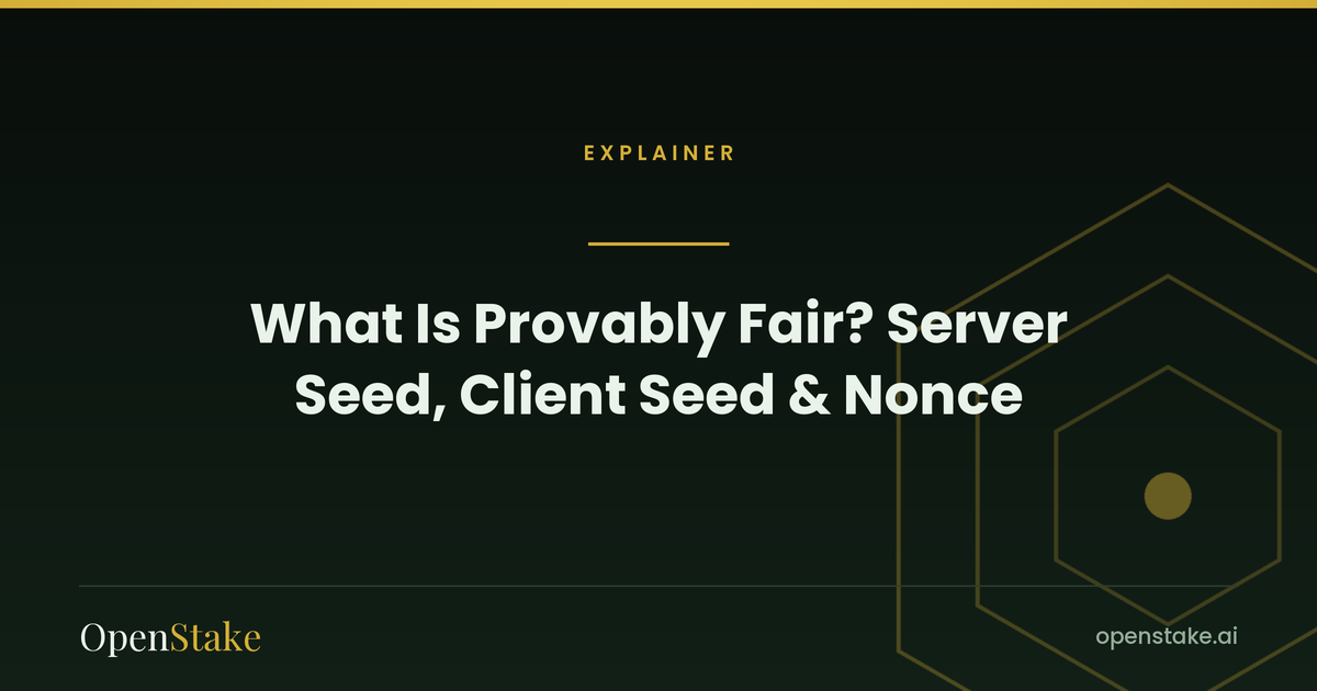 What Is Provably Fair? Server Seed, Client Seed & Nonce